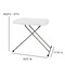 Flash Furniture 25.5 W X 17.75 L X 27 H DAD-YCZ-66X-GW-GG - alternate 5
